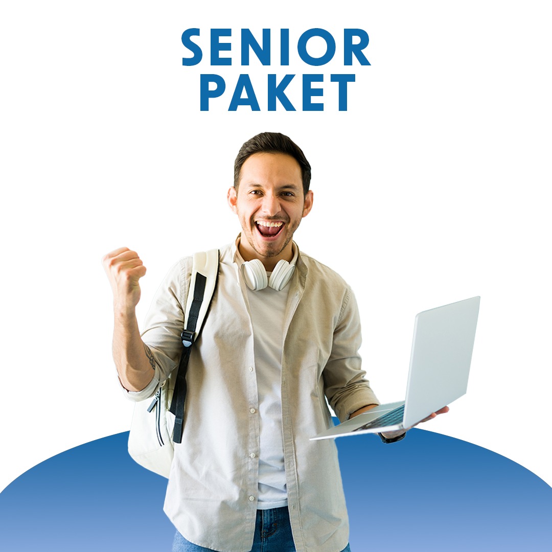 SENIOR 4+8 Paket<br>(4 Kur + 8 Ay Konuşma Kulübü = 12 ay eğitim)